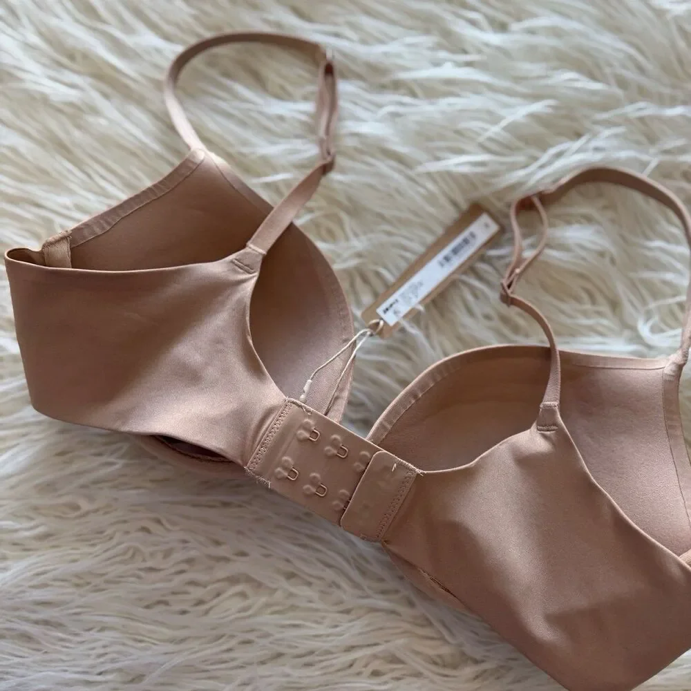 Skims Ultimate Push up Plunge Bra Clay Size 34C - Picture 6 of 7